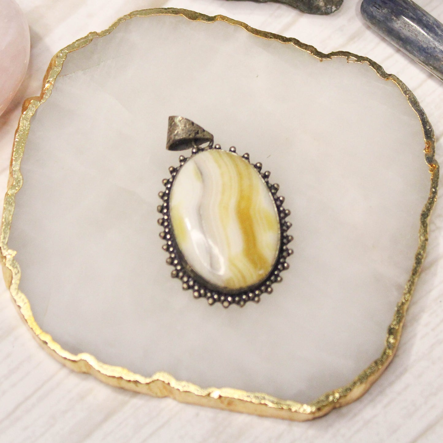 Yellow Calcite Pendant