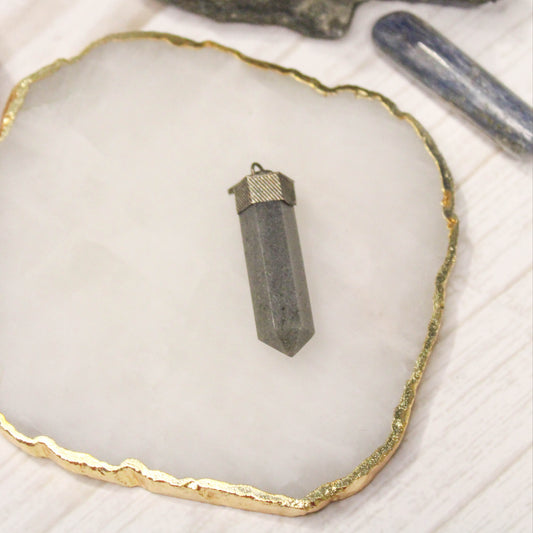 Grey Agate Pendant