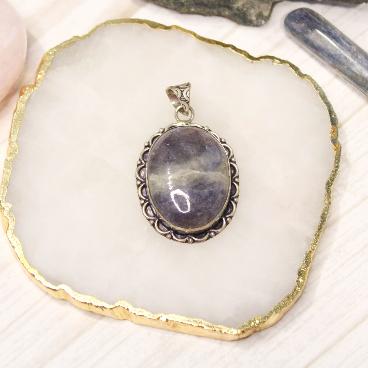 Iolite Pendant