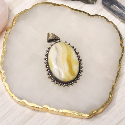 Yellow Calcite Pendant