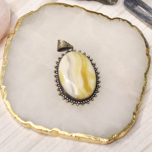 Yellow Calcite Pendant