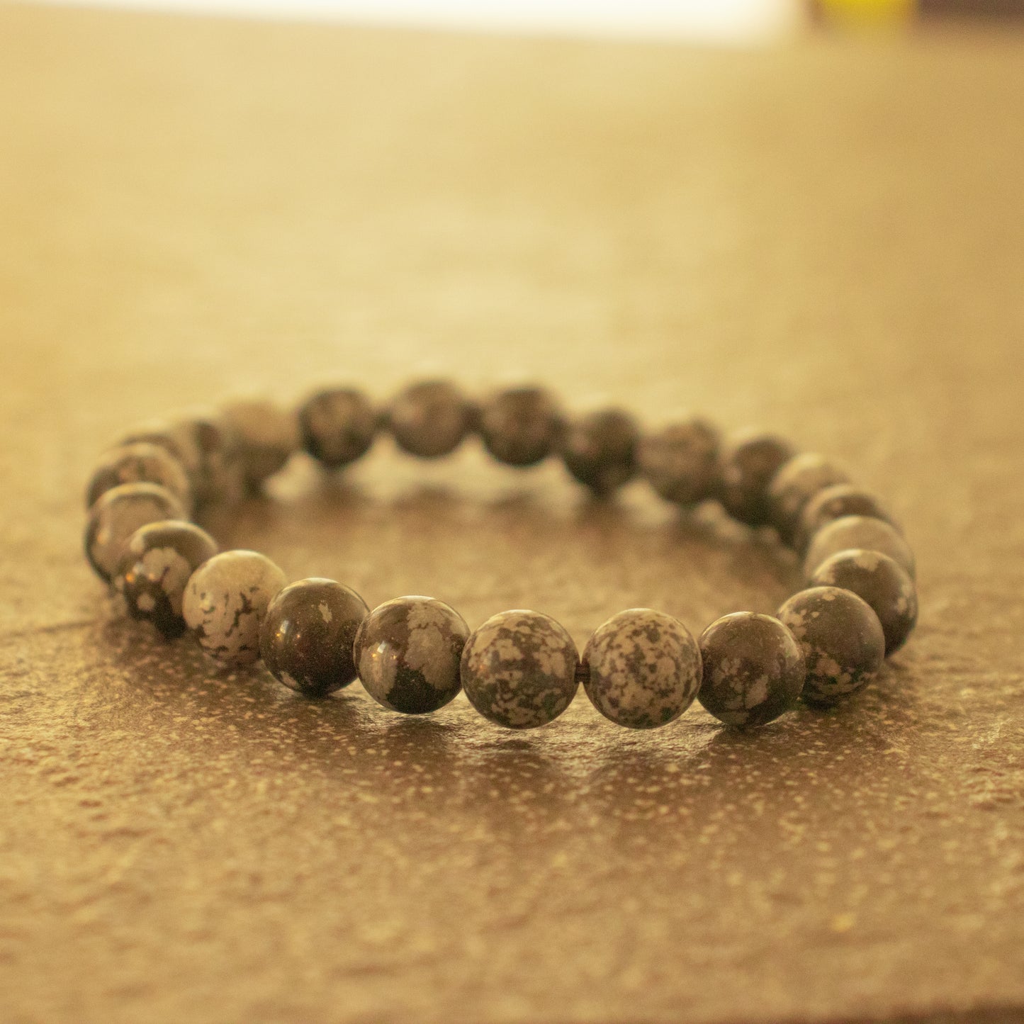 Snowflake Obsidian Bracelet