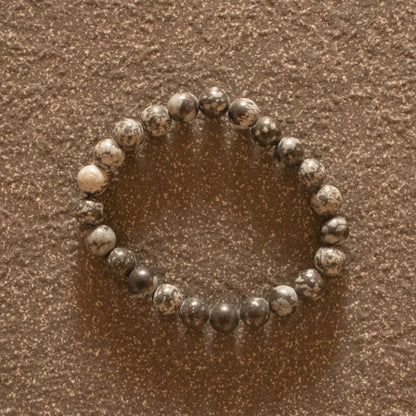 Snowflake Obsidian Bracelet
