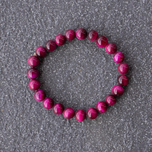 Pink Tigers Eye Bracelet