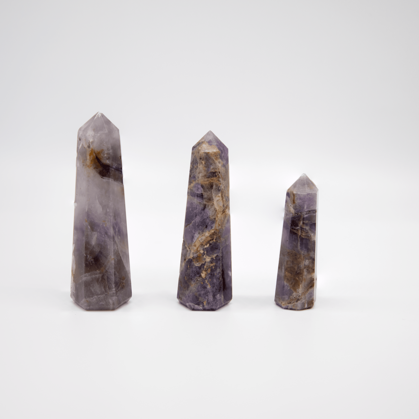 Amethyst crystal in vibrant shades of purple, symbolizing tranquility, spiritual connection, intuition, and energetic protection.