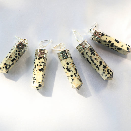 Natural Geniune Dalmatian Jasper crystal promoting protection, balance, and emotional clarity