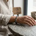 Hand model_Larvakite bracelet.webp
