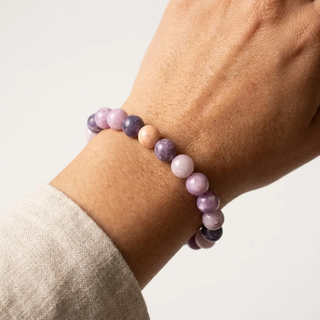 hand model - lepidolite bracelet.webp