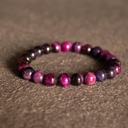 Purple Tigers Eye Bracelet (Dyed)