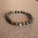 Golden Sheen Obsidian Bracelet