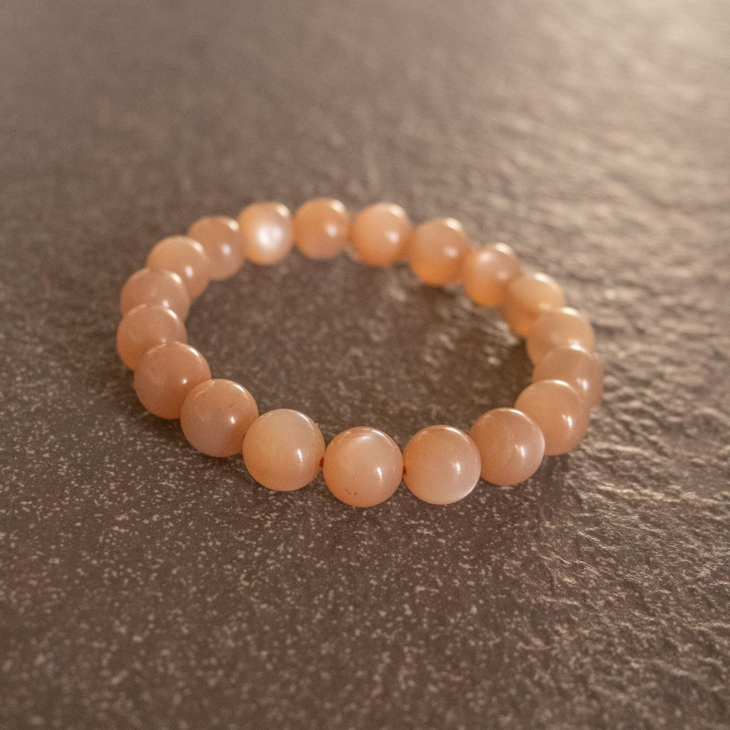 Peach Moonstone Bracelet